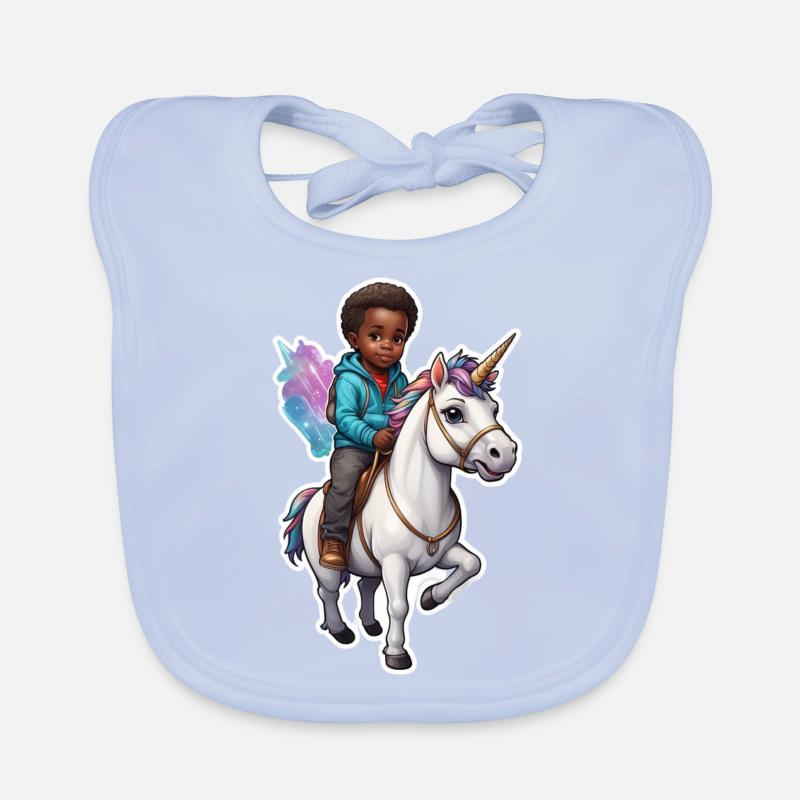 Boy Unicorn Gift Idea Organic Baby Bibs