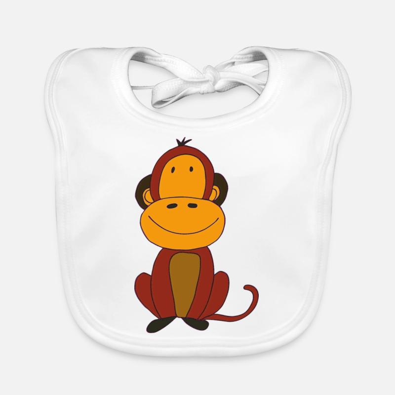 Drôle de singe Bavoir bio Bébé