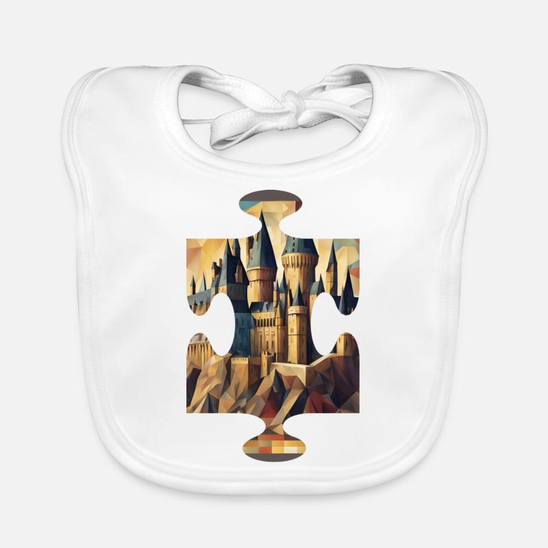 puzzle castle Bavoir bio Bébé