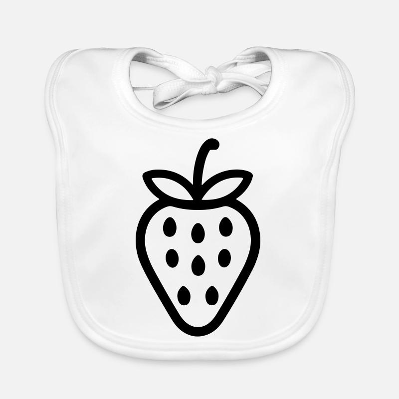 fraise Bavoir bio Bébé