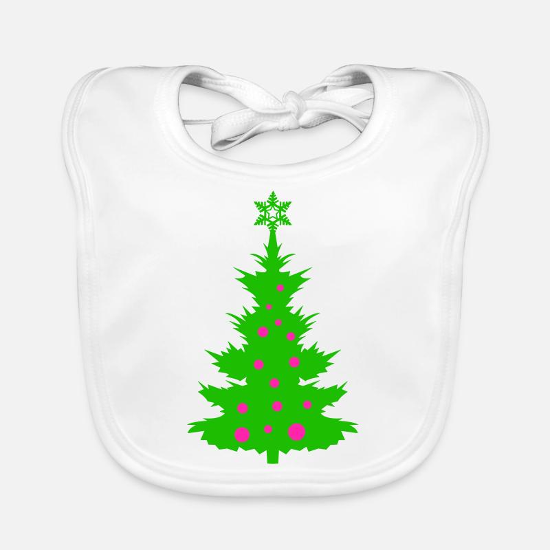 Weihnachtsbaum Baby Bio-Lätzchen