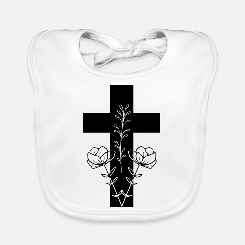 Croce Bavaglino ecologico per neonato