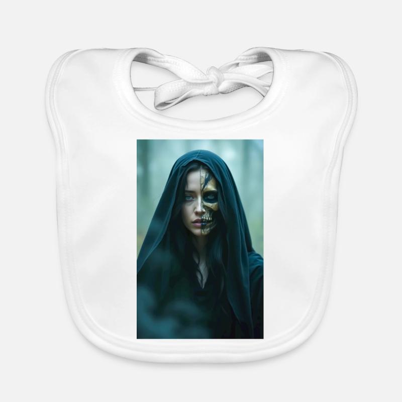Hel Goddess ruling over Norse underworld Organic Baby Bibs