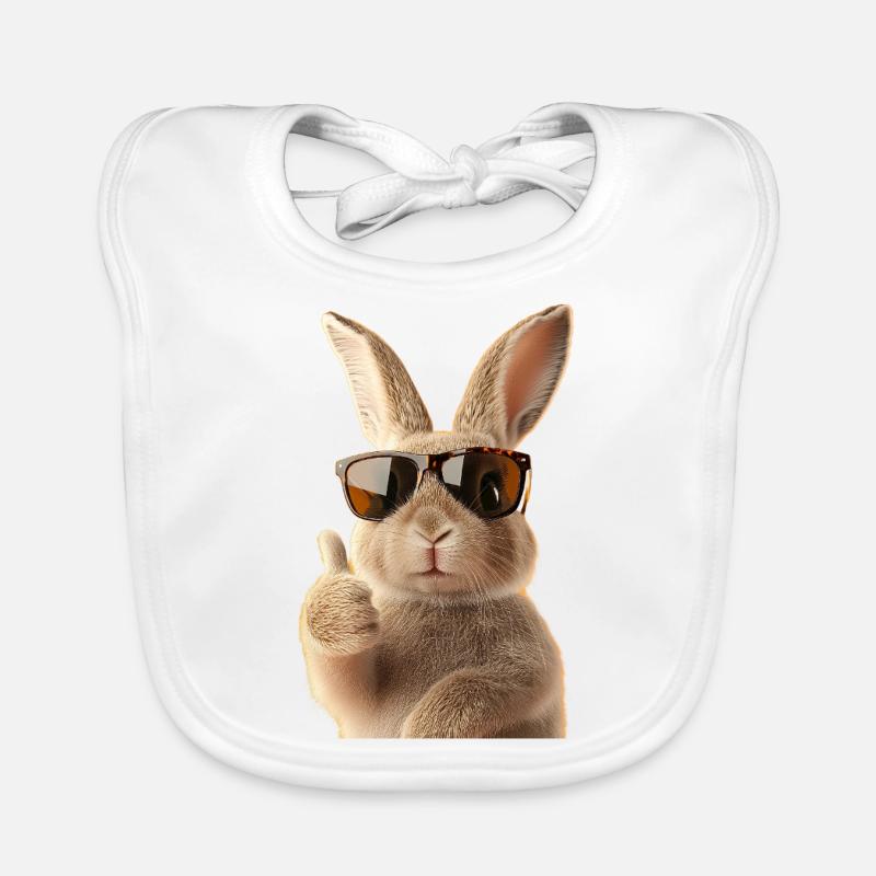 Cute Easter Bunny Organic Baby Bibs