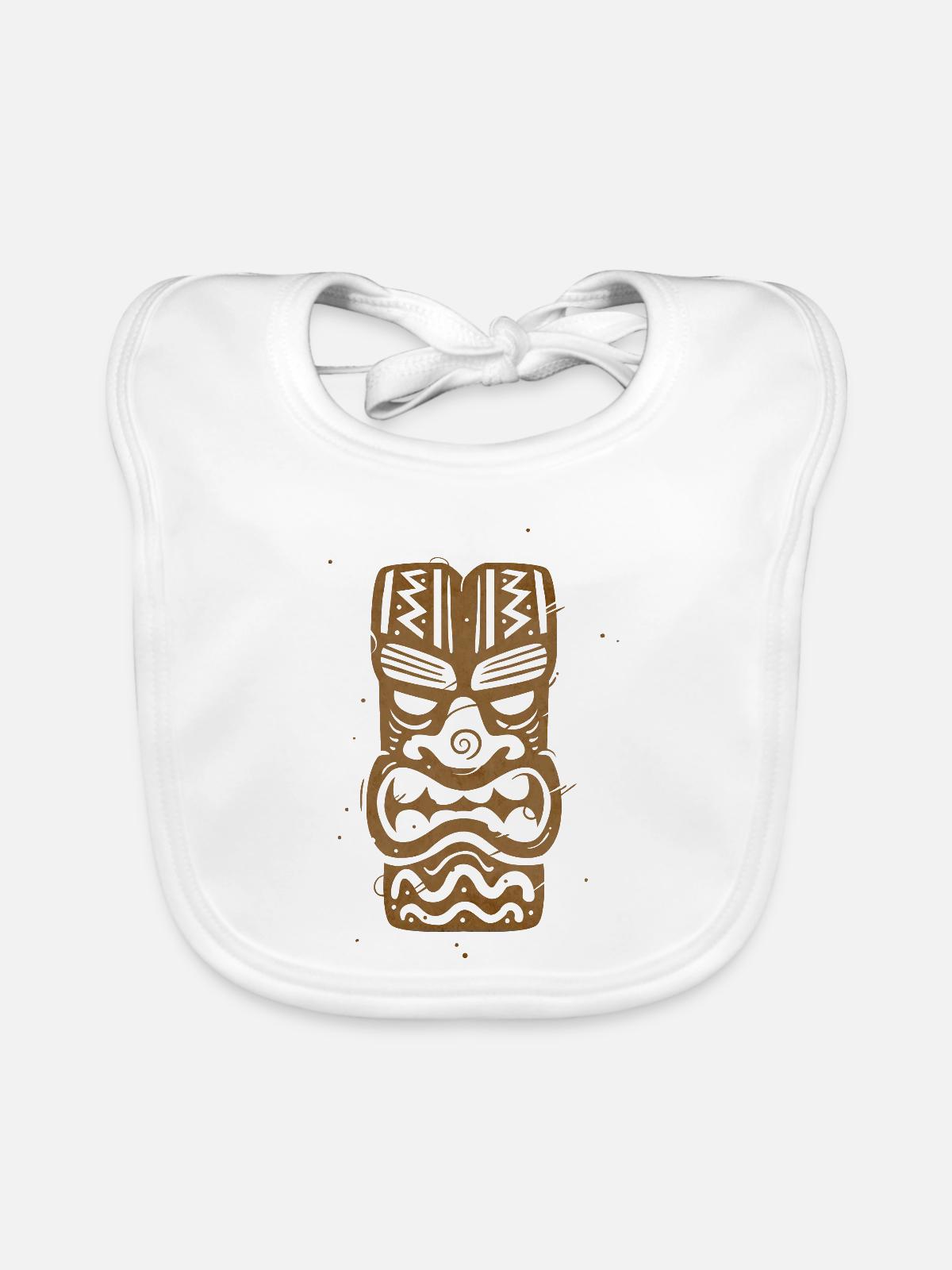 Tiki - Baby Bio-Lätzchen - Weiß - Vorne