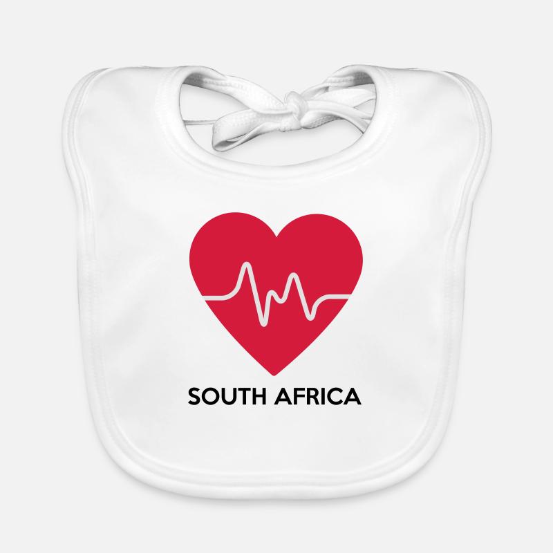 Coeur Afrique du Sud Bavoir bio Bébé