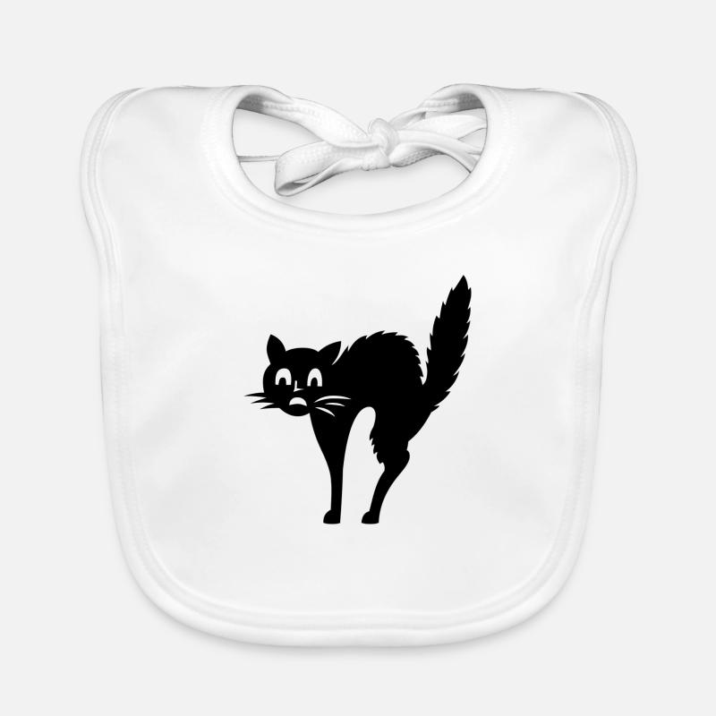 Katze Angst Baby Bio-Lätzchen