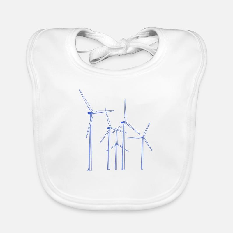 Windräder Baby Bio-Lätzchen