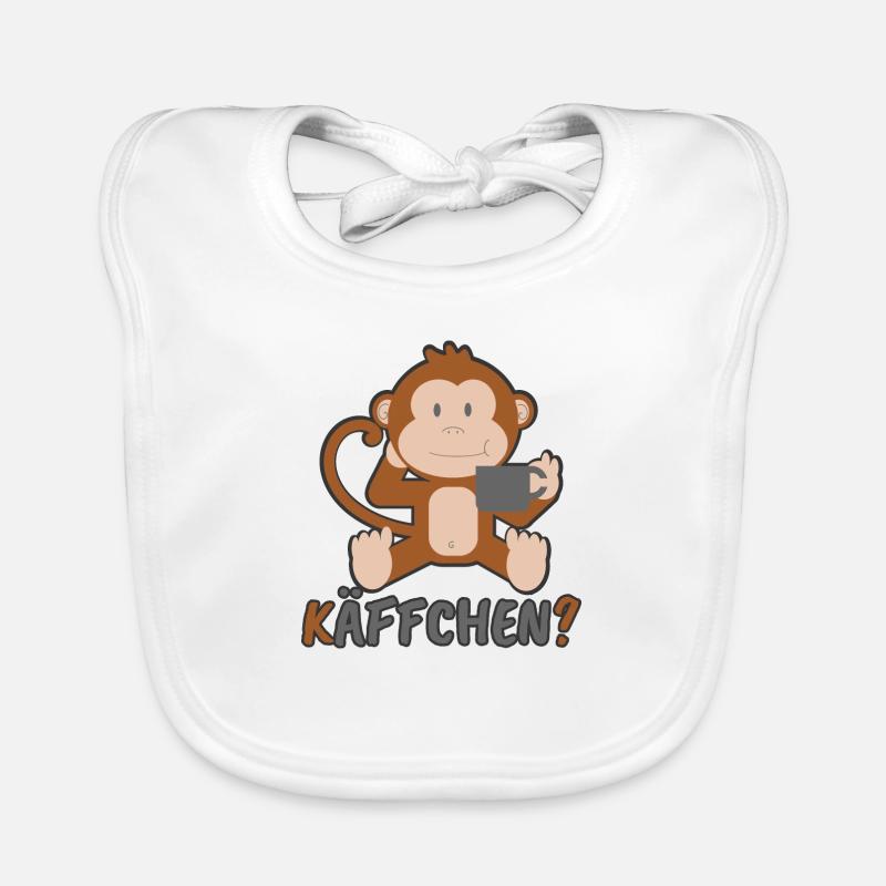 Käffchen monkey gift Organic Baby Bibs