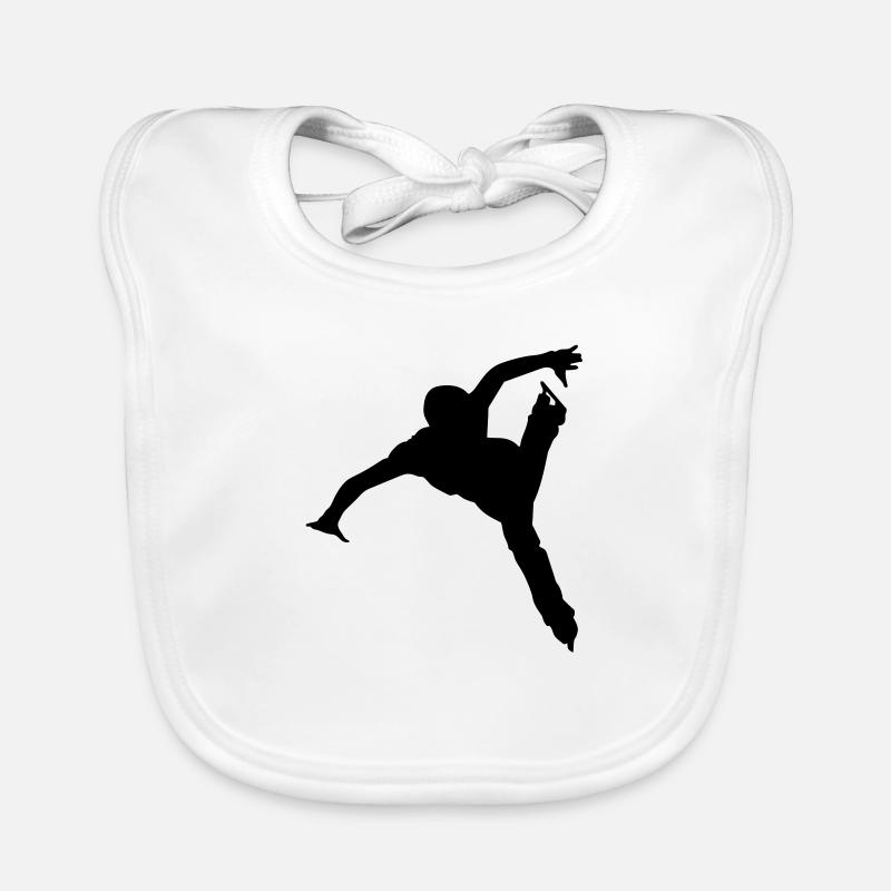 Ice Skating Bavoir bio Bébé