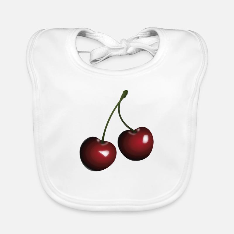 cherries Organic Baby Bibs