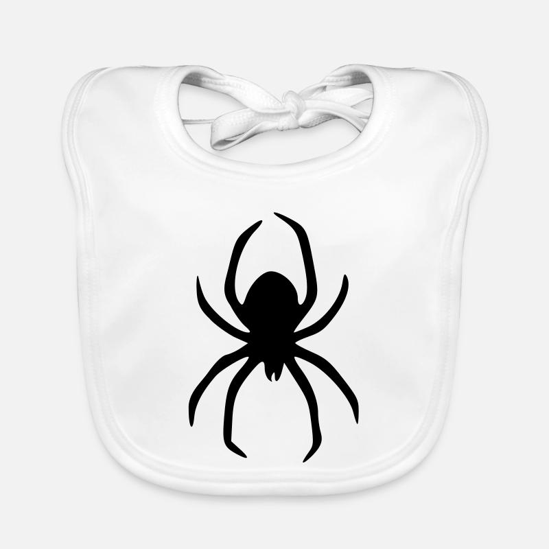 spinne - Baby Bio-Lätzchen - Weiß