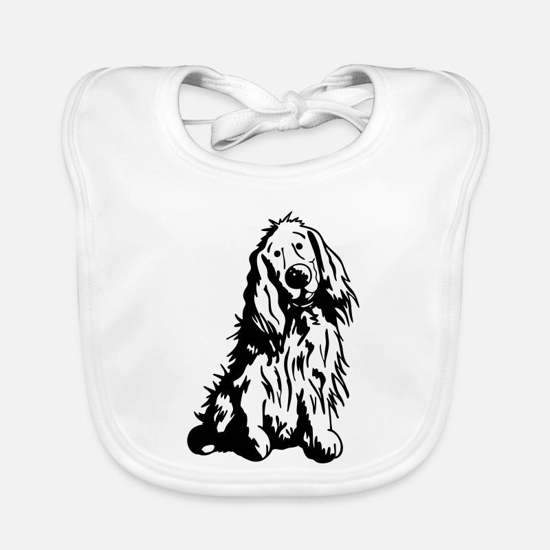 Mignon Cocker Spaniel Anglais Bavoir bio Bébé