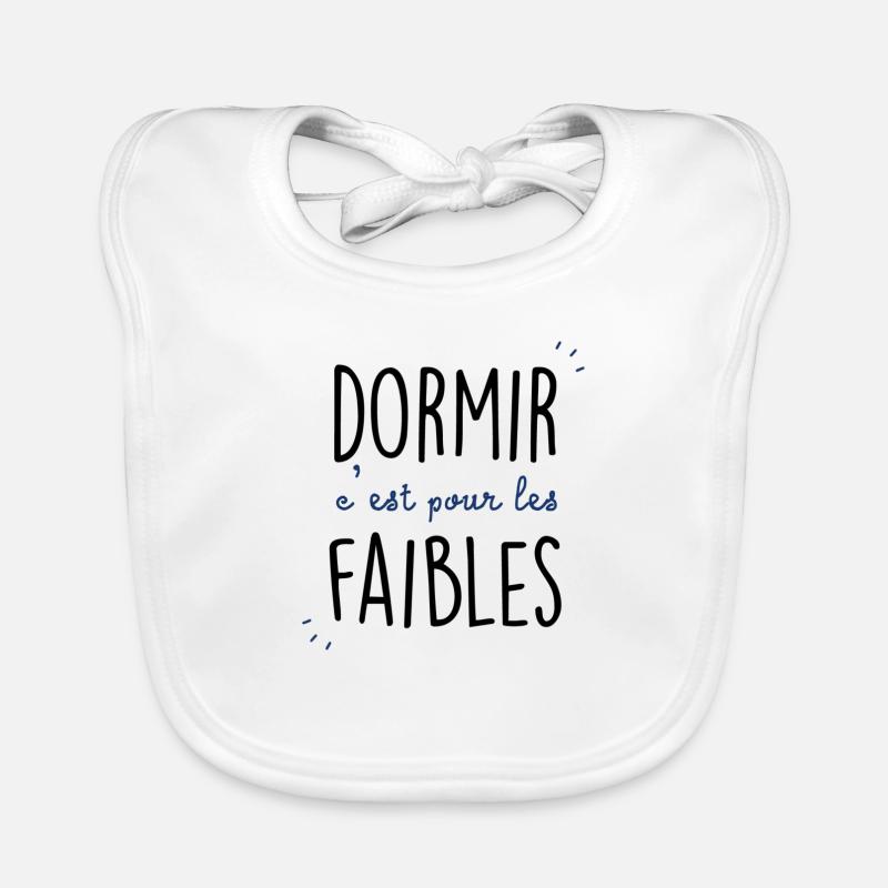 Sleeping is for the weak! Organic Baby Bibs