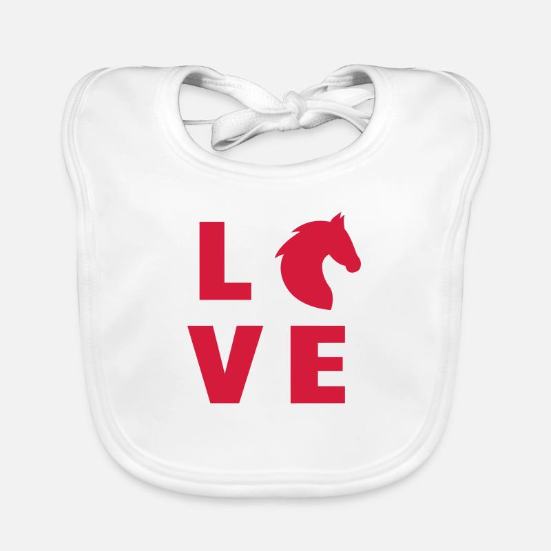 Equitation / Cheval / Cavalier / Equestre Bavoir bio Bébé