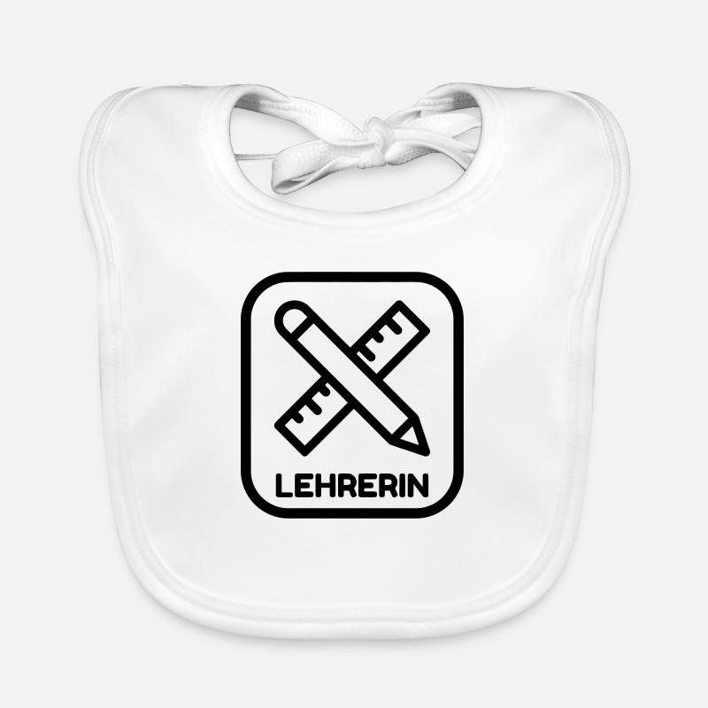 Lehrer / Professor / Schule / Lehrerin / Kind Baby Bio-Lätzchen