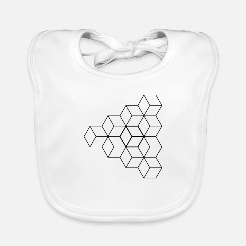 Triangle Cube Bold Organic Baby Bibs