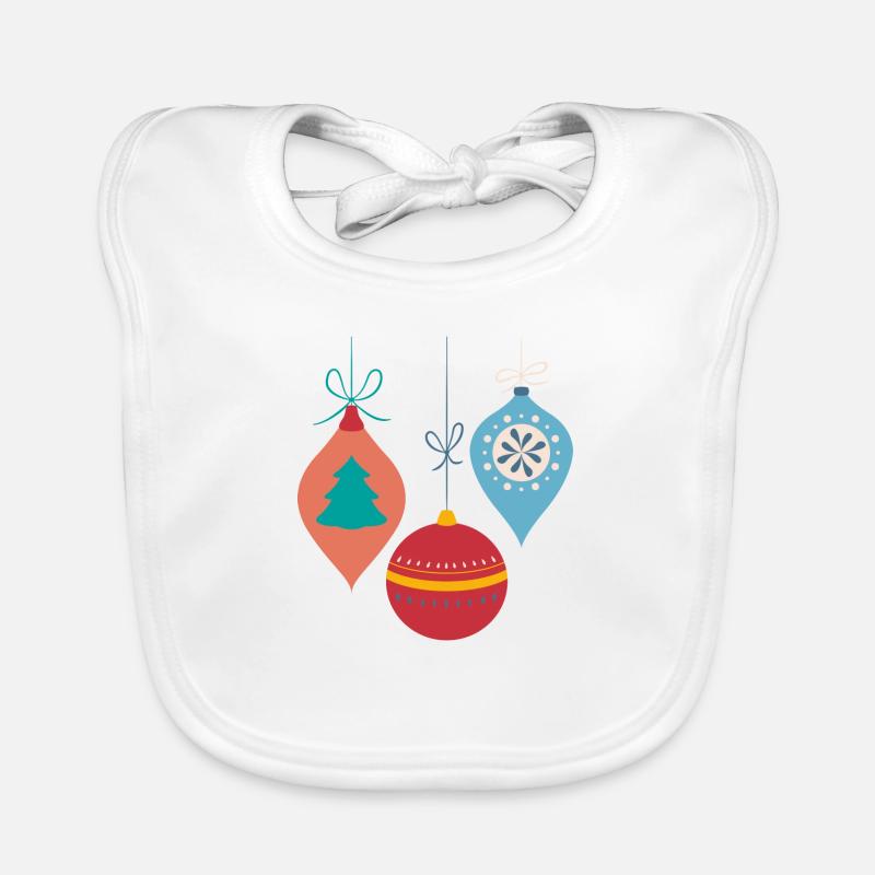 Boules de noel Bavoir bio Bébé
