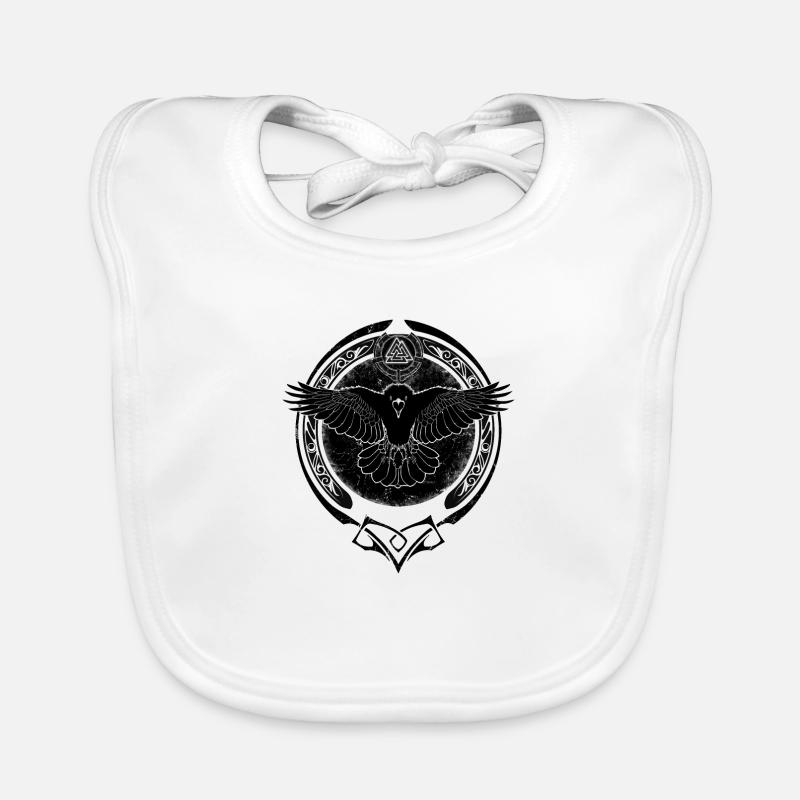 Valknut Raven Bavaglino ecologico per neonato