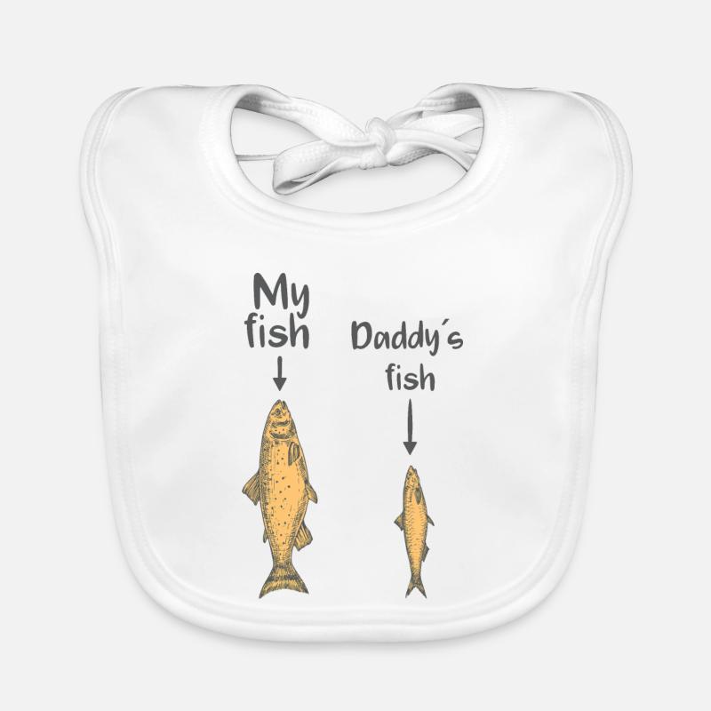 My fish, daddy’s fish Bavoir bio Bébé