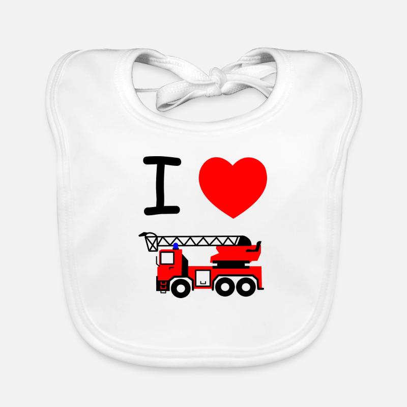 fire brigade Organic Baby Bibs