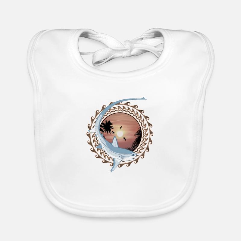 Thresher shark thresher shark Organic Baby Bibs