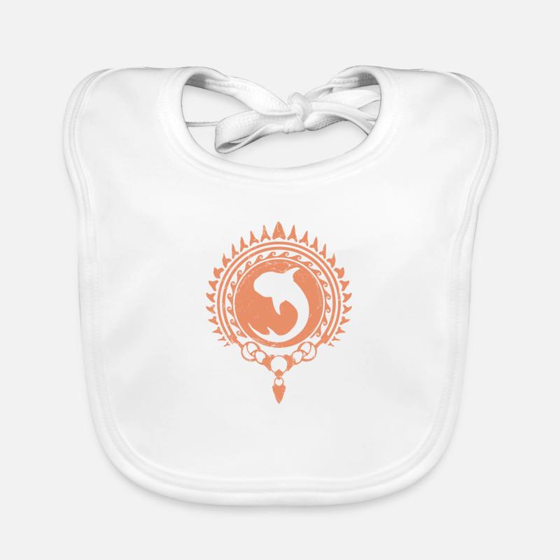 Walhai Polynesisch Baby Bio-Lätzchen