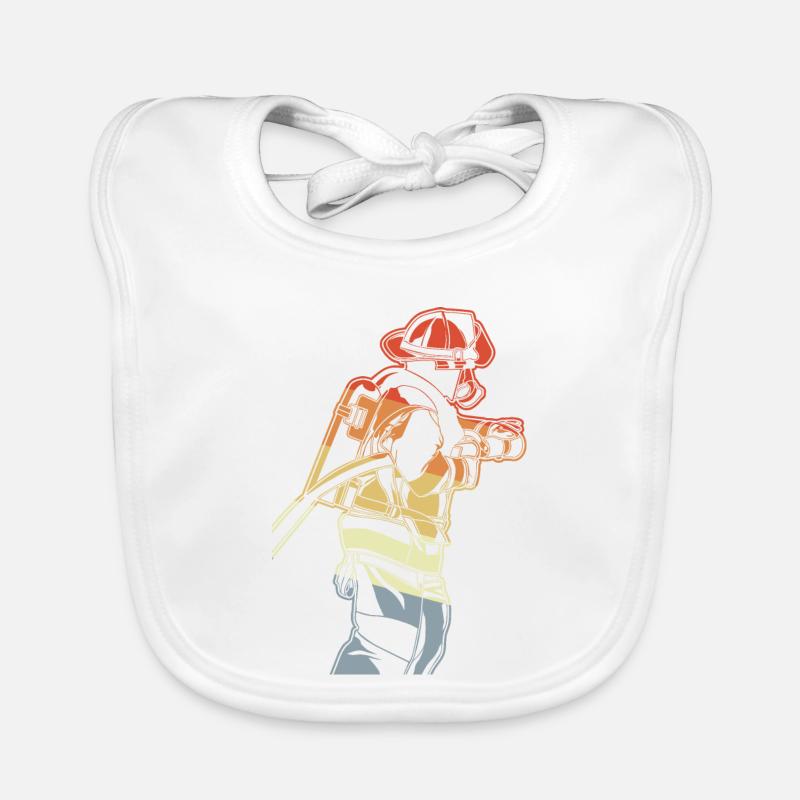 Pompier Bavoir bio Bébé
