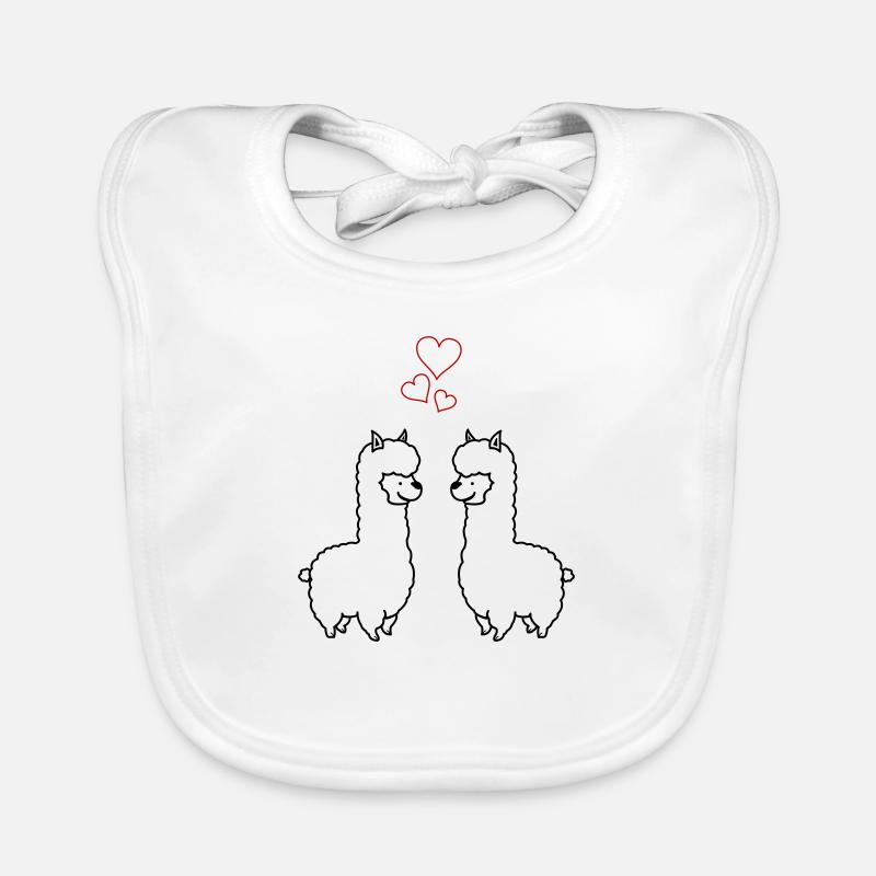 Amour de l’alpaga Bavoir bio Bébé