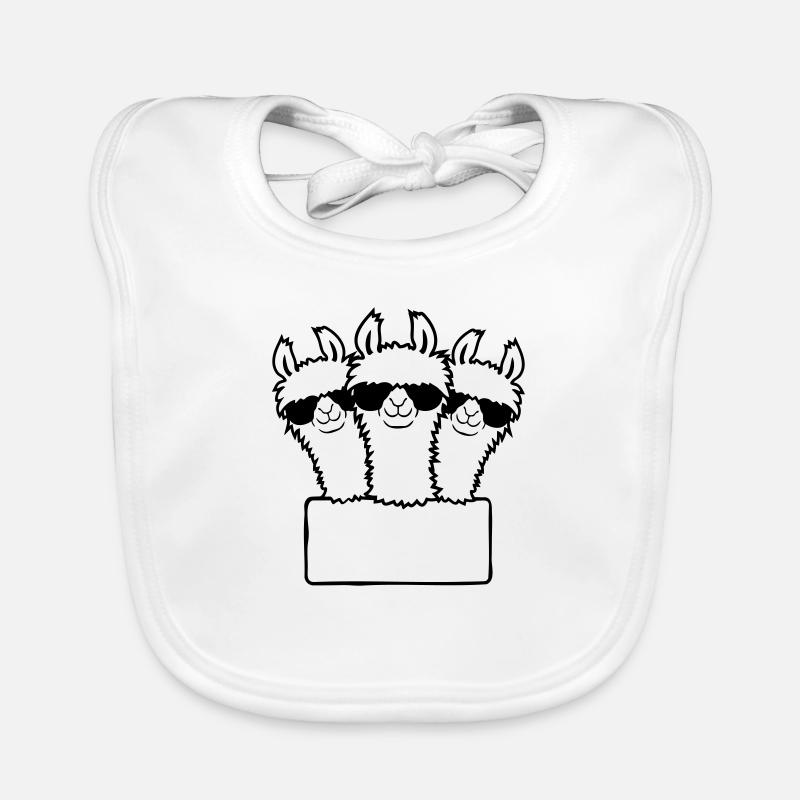 Lamas Team Empty Shield Organic Baby Bibs