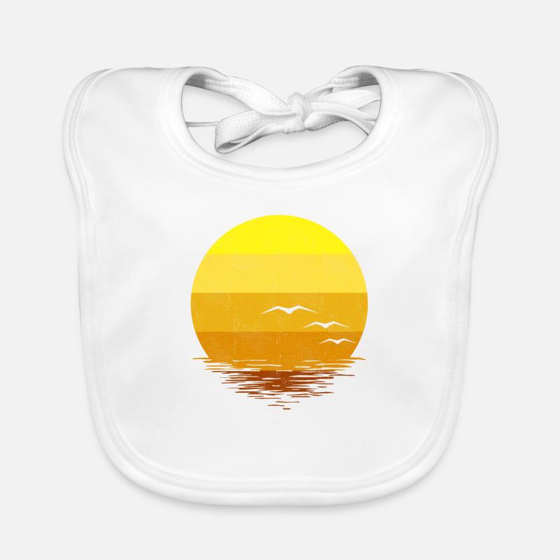 Coucher de soleil Bavoir bio Bébé