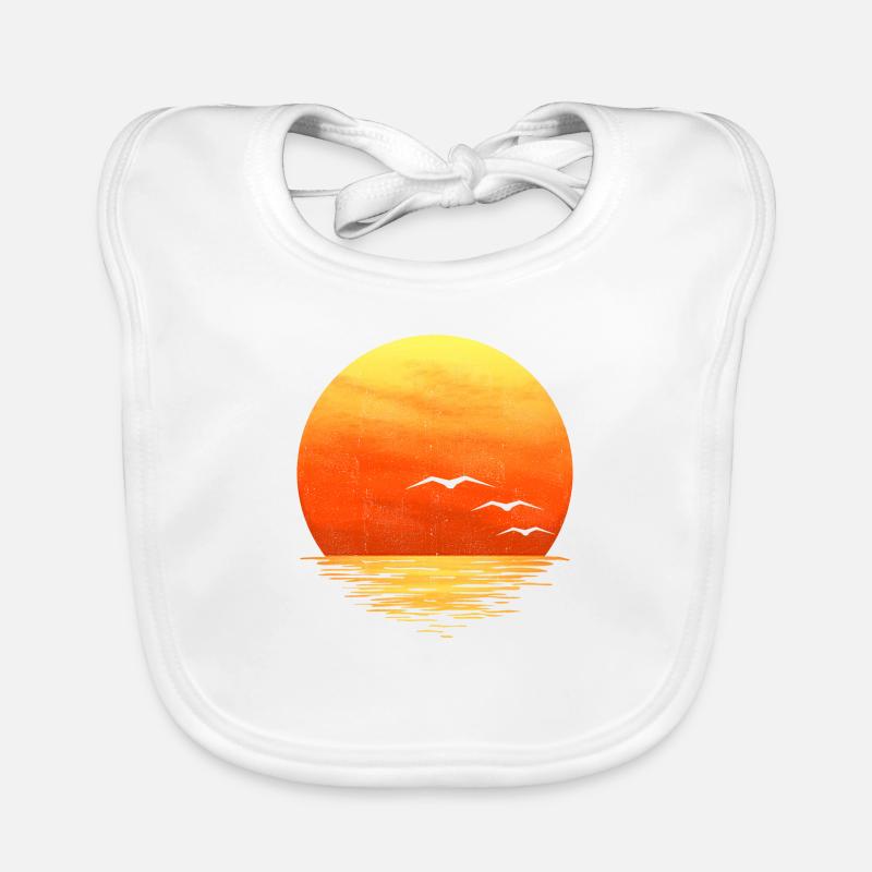 Coucher de soleil Bavoir bio Bébé