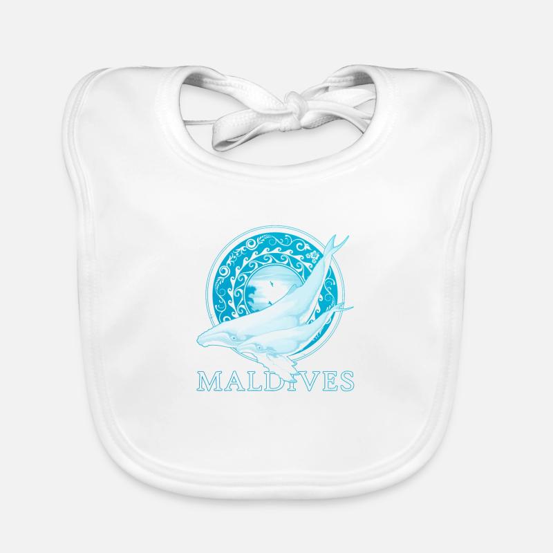 Buckelwale Malediven Baby Bio-Lätzchen