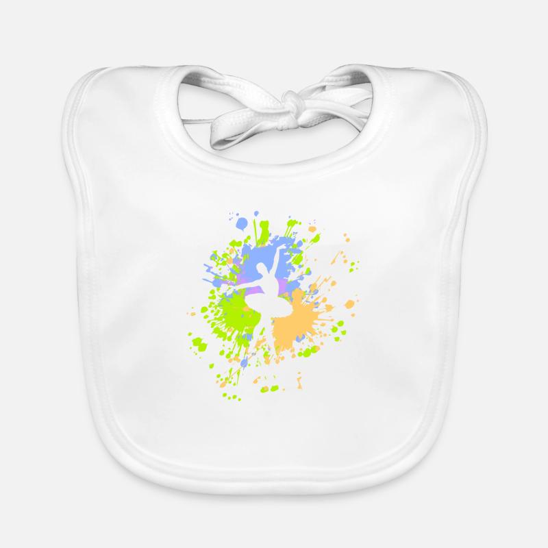 Dance Ballet Color Splash Baby Bio-Lätzchen