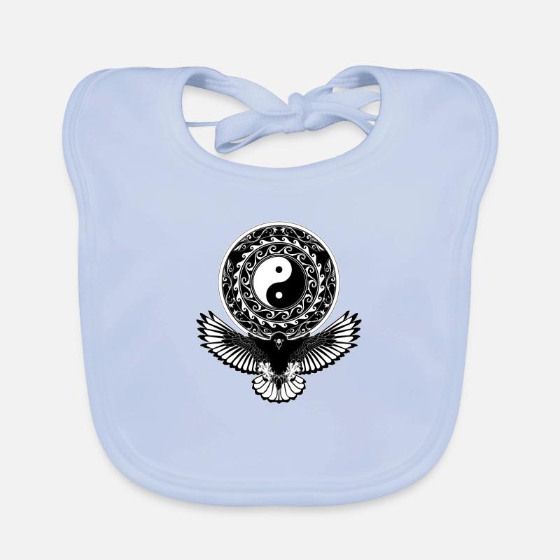 Yin Yang Eagle Organic Baby Bibs