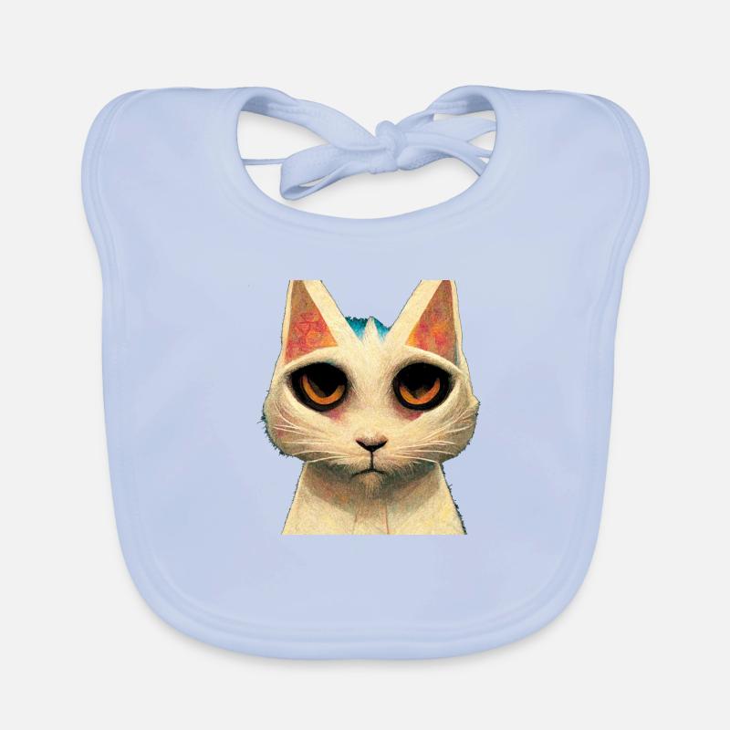 Chat brun Bavoir bio Bébé