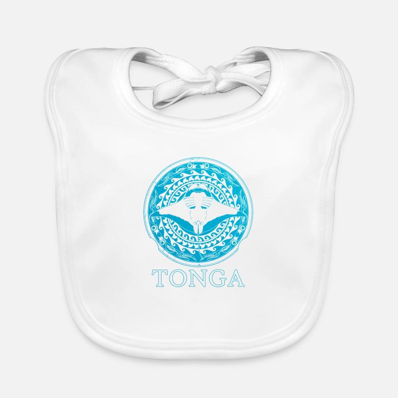 Tonga Manta Rays Organic Baby Bibs