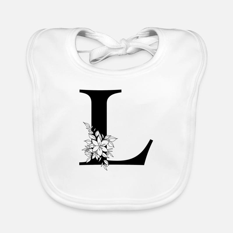 Buchstabe L Baby Bio-Lätzchen