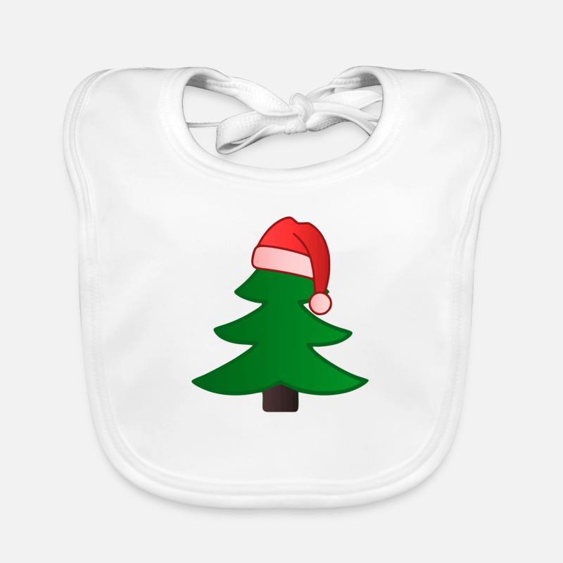 Weihnachtsbaum Baby Bio-Lätzchen