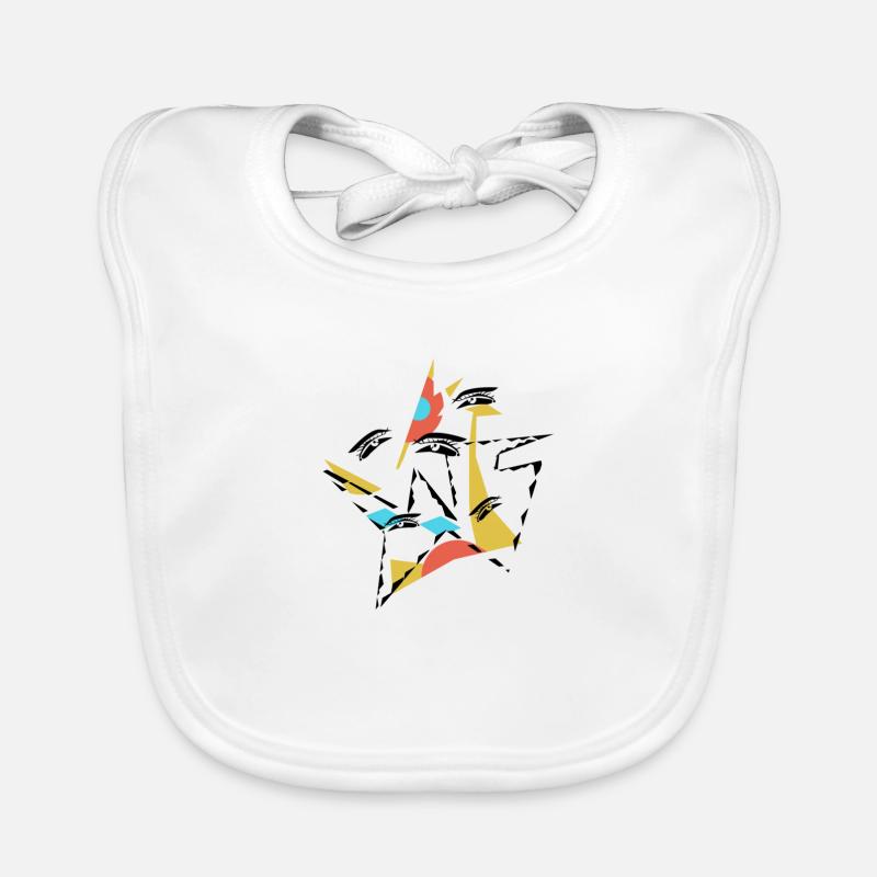 Abstract vision Organic Baby Bibs