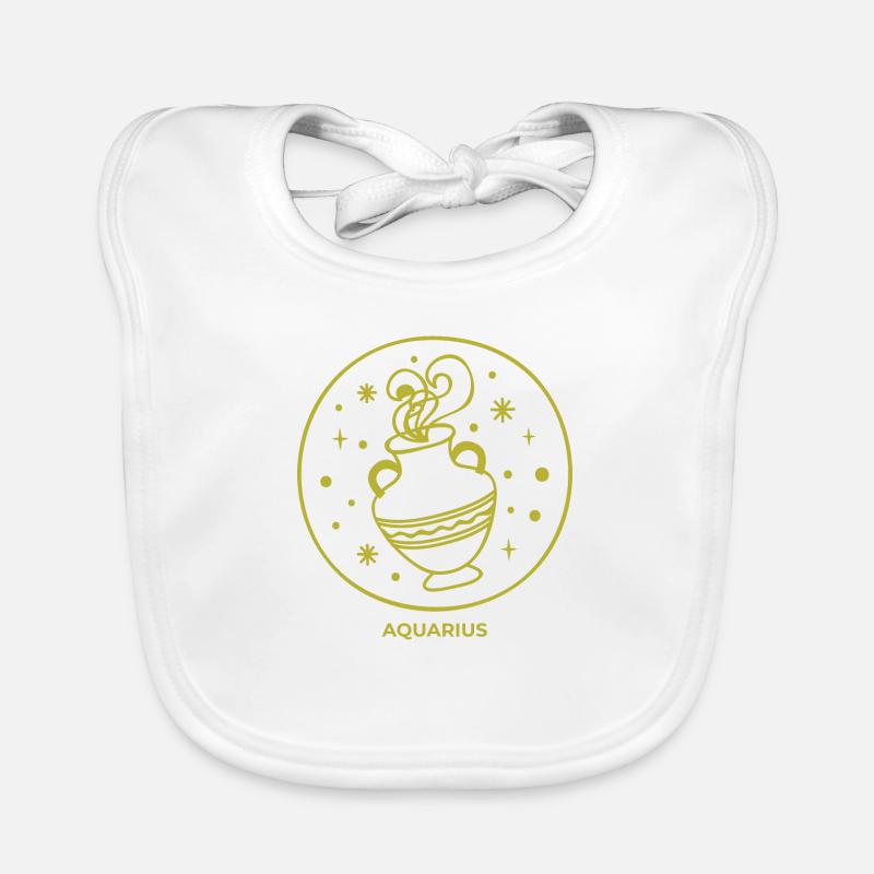 Sternzeichen Wassermann Astrologie Geschenk Baby Bio-Lätzchen