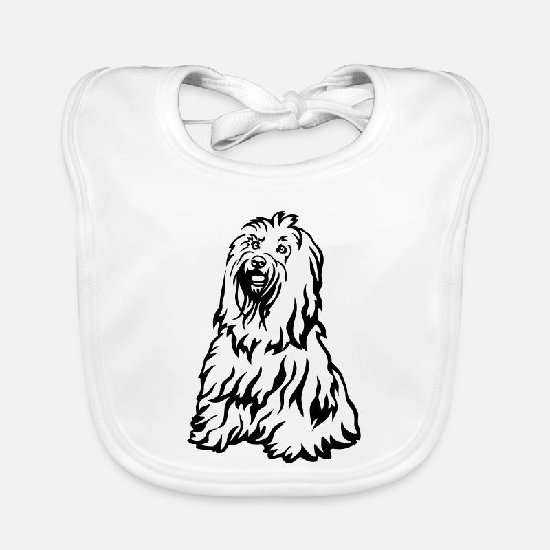 Tibet Terrier Baby Bio-Lätzchen