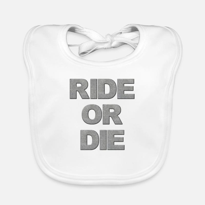 Reiten oder sterben Baby Bio-Lätzchen