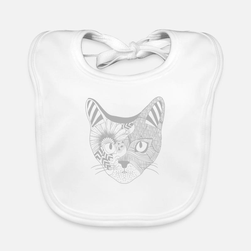 Patterned perfection - Cat Baby Bio-Lätzchen