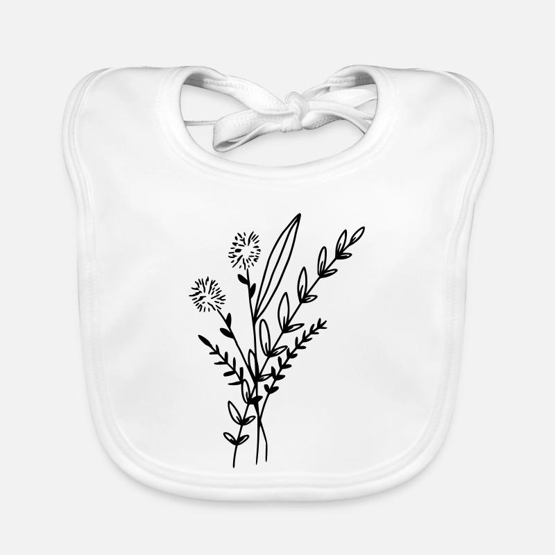 Blumenstrauss Baby Bio-Lätzchen
