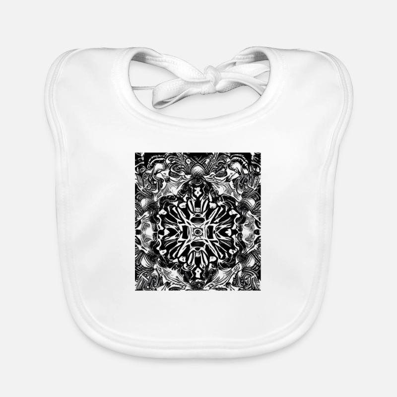 Mandala Pattern Organic Baby Bibs