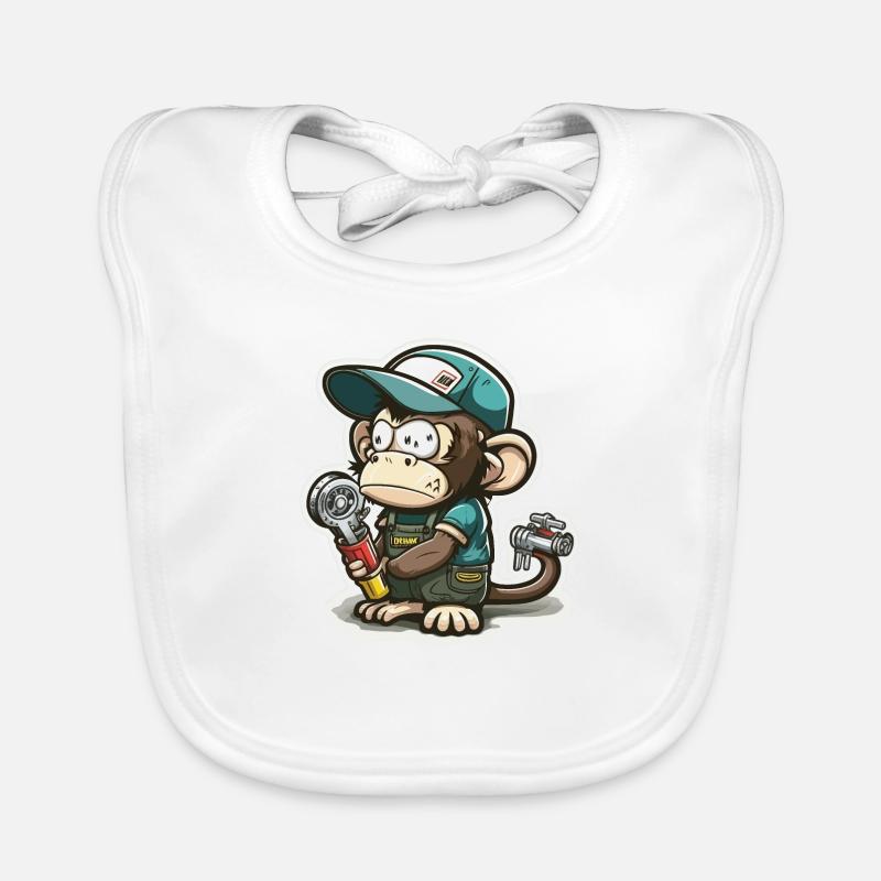 Wrenching Primate Organic Baby Bibs