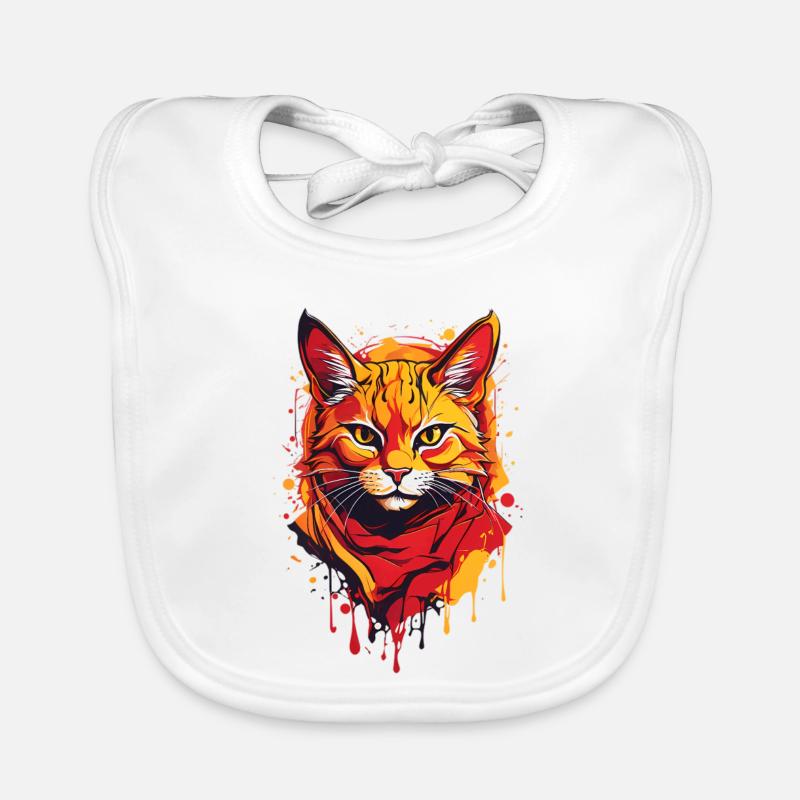 Coole Katze Baby Bio-Lätzchen