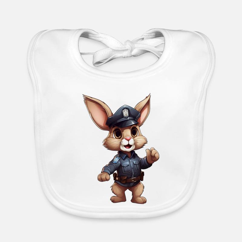 Police du lapin Bavoir bio Bébé