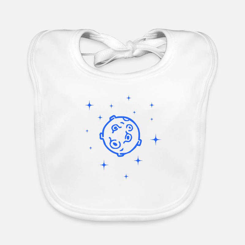 planet - Baby Bio-Lätzchen - Weiß